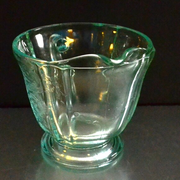 Indiana Glass Recollection Creamer And Sugar Set Reproduction Madrid Federal - Picture 5 of 10